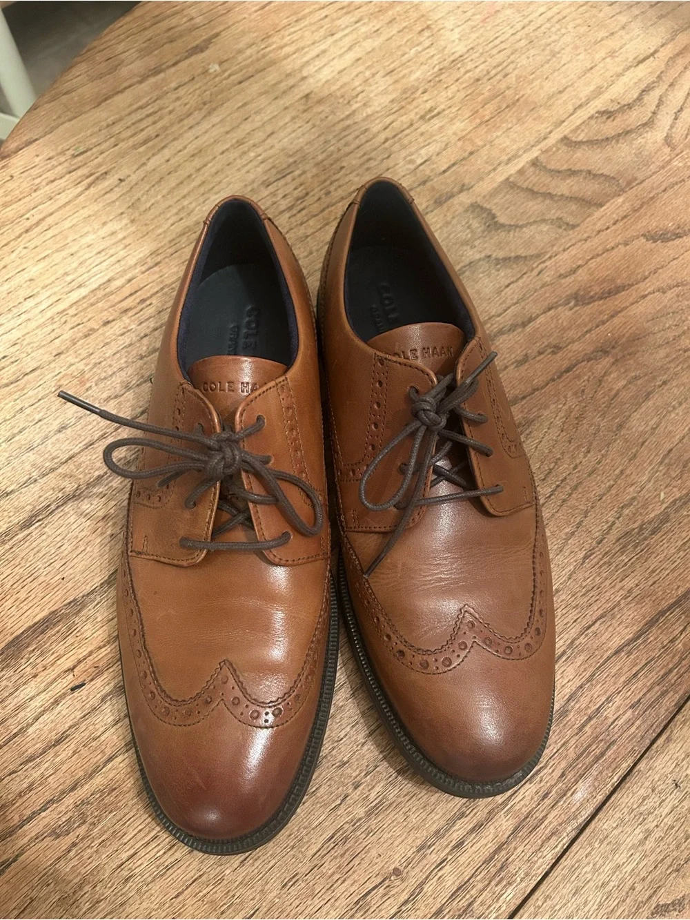 Cole Haan Grand 360 Men's Brown Leather Wingtip Oxfords